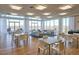 Spacious clubhouse features abundant natural light, dining and lounge areas, perfect for entertaining and gatherings at 601 W Rosemary St # 712, Chapel Hill, NC 27516