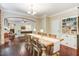 Charming dining room with hardwood floors and access to living room at 62 Jubilee Ct, Clayton, NC 27527