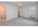 Bright bedroom with a walk-in closet and an attached bathroom at 6756 Olde Province Ct, Raleigh, NC 27609