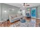 Inviting living room features hardwood floors, stylish seating, and ample natural light at 6828 Edwell Ct, Raleigh, NC 27617