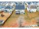 Aerial view of the home, backyard, and surrounding neighborhood at 7584 Oakberry Dr, Raleigh, NC 27616