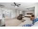 Large, open Primary bedroom area with a sitting area, perfect for relaxation and comfort at 7584 Oakberry Dr, Raleigh, NC 27616