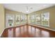 Bright sunroom filled with natural light from multiple windows at 923 Peltier Dr, Cary, NC 27519