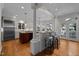 Spacious kitchen featuring a large island, stainless steel appliances, and an abundance of natural light at 1003 Gloucester Ct, Chapel Hill, NC 27516