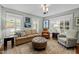 Comfortable living room with ample natural light, plush seating, and stylish decor at 1015 Watts St, Durham, NC 27701