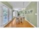 Cozy dining area with French doors to outside and view to additional rooms at 107 Stargrass Ave, Clayton, NC 27527