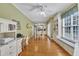 Open office adjacent to the dining area and kitchen with natural light at 107 Stargrass Ave, Clayton, NC 27527