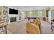 Spacious recreation room with fireplace, billiard table and ample seating at 107 Stargrass Ave, Clayton, NC 27527