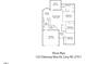 Detailed floor plan illustrating the layout of the house with labelled rooms and dimensions for the property at 123 Chimney Rise Dr, Cary, NC 27511
