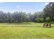Scenic community view with a tranquil pond surrounded by lush greenery and mature trees at 127 Manordale Dr, Chapel Hill, NC 27517