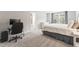 Spacious main bedroom includes a workstation, a large window, and plenty of natural light at 1310 Compass Dr, Durham, NC 27713