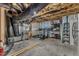 Unfinished basement area perfect for a home gym, storage, or future expansion at 137 Lanigan Pl, Cary, NC 27513