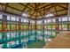 Enjoy swimming year-round in this indoor pool with large windows and high ceilings at 1405 Ventnor Pl, Cary, NC 27519