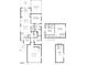 Detailed floor plan showcasing the layout of this home with kitchen, dining area, bedrooms, and bonus room at 1520 Palmer Hill Dr, Durham, NC 27703