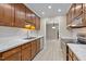 Updated kitchen featuring granite countertops, stainless steel appliances and refinished cabinets at 173 Clancy Cir, Cary, NC 27511