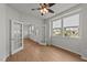 Bright office space featuring french doors, wood floors, and large windows at 188 Karlov Rd, Garner, NC 27529