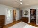 Spacious main bedroom with access to a private bathroom and walk-in closet at 201 Cooke St, Raleigh, NC 27601