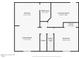 Floor plan showing layout and dimensions for basement including living room, kitchen, bathroom, laundry room, and bedroom at 2216 Lawrence Dr, Raleigh, NC 27603