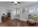 Charming living room with hardwood floors and a decorative fireplace with built ins at 2227 Us-15, Creedmoor, NC 27522