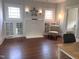 Home office area with hardwood floors, adjacent to the living room at 2227 Us-15, Creedmoor, NC 27522