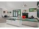 A large open space featuring kitchen, dining, and living areas at 224 Crawford Rd, Hillsborough, NC 27278
