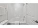Bright bathroom featuring a shower and toilet at 246 Spark St, Raleigh, NC 27606