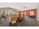 Large clubhouse featuring billiard table, seating, and recreation space at 306 Faith Dr, Gibsonville, NC 27249