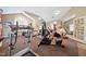 Resident gym with modern cardio and weight machines, perfect for maintaining an active lifestyle at 306 Faith Dr, Gibsonville, NC 27249