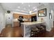 Beautiful kitchen with stainless steel appliances, sleek countertops and a breakfast bar at 306 Faith Dr, Gibsonville, NC 27249