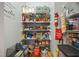 Organized pantry with ample shelving for maximum storage, perfect for any home at 306 Faith Dr, Gibsonville, NC 27249