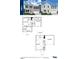Detailed floor plan showing layout of upper and main levels, including kitchen, bedrooms, and garage at 314 N Coral Bells Way, Four Oaks, NC 27524