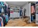 Well-organized walk-in closet with custom shelving and storage solutions, ideal for maximizing space at 316 Ibis Ln, Durham, NC 27703