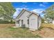 Backyard with privacy fence, concrete pad and home exterior at 405 N Raiford St, Selma, NC 27576