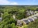 Aerial view of property, highlighting neighborhood and surrounding landscape at 420 Creekhurst Pl, Cary, NC 27519