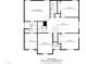Upstairs floor plan detailing primary bedroom, walk-in closet, bedrooms, and office space at 4621 Youngsbury Ct, Raleigh, NC 27604