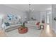 Bright and airy living room featuring dual sofas, stylish decor, and great lighting at 5410 Highcroft Dr, Cary, NC 27519