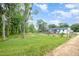 A grassy backyard with a fence surrounding the perimeter of the property at 553 Isley Rd, Haw River, NC 27258
