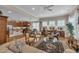 Open concept living space with a seamless flow between the living room, dining area, and kitchen at 79 Heatherwood Dr, Chapel Hill, NC 27516