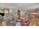 Open layout showcasing the living room, dining area, and kitchen, perfect for modern living at 79 Heatherwood Dr, Chapel Hill, NC 27516