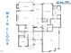 Detailed first-floor plan showcasing the layout, including the kitchen, bedrooms, living area, and garage at 8021 Bud Morris Rd, Wake Forest, NC 27587