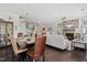 Elegant dining area blending seamlessly with the living room and kitchen, perfect for entertaining at 805 Narrative Ln, Durham, NC 27703