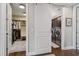 This laundry room is conveniently located near a custom closet, featuring modern appliances and ample space at 805 Narrative Ln, Durham, NC 27703