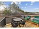 Inviting patio with stylish furniture, perfect for outdoor relaxation and enjoying the scenic view at 10518 Pleasant Branch Dr # 33, Raleigh, NC 27614