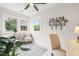 Bright sun room with white trim and tile flooring at 109 Davidson Ave, Durham, NC 27704