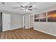 This bedroom boasts wood floors, neutral walls, closet, and an ensuite bathroom for convenience at 134 Riverwalk Cir, Cary, NC 27511