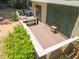 Elevated deck with a seating area, perfect for outdoor gatherings and enjoying the backyard scenery at 1503 Laughridge Dr, Cary, NC 27511
