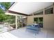 Open air patio with outdoor furniture and views at 1604 Pinecrest Rd, Durham, NC 27705