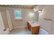 Floral bathroom features a shower/tub and a single sink vanity at 20 Banbury Ct, Roxboro, NC 27573