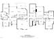 Detailed floor plan showcasing the layout, dimensions, and spatial relationships of a two-story home at 205 Benwell Ct, Cary, NC 27519