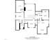 Detailed floor plan showcasing the layout, dimensions, and spatial relationships of a two-story home at 205 Benwell Ct, Cary, NC 27519